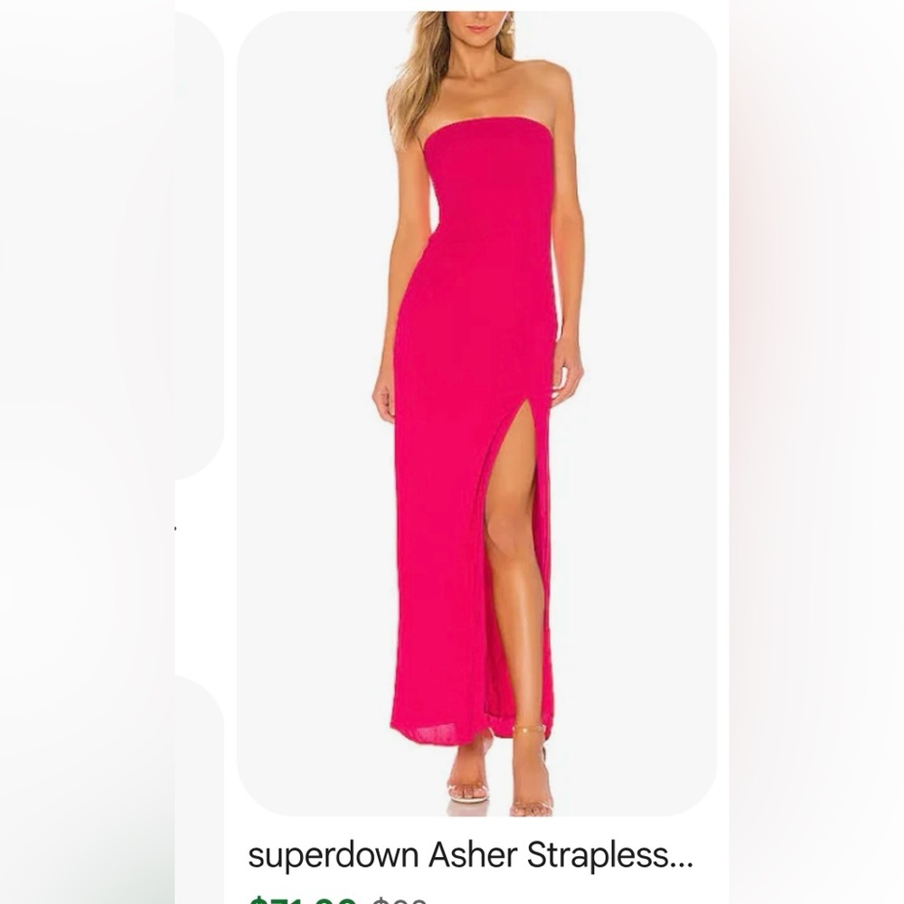 Superdown Vibrant Pink Maxi Dress